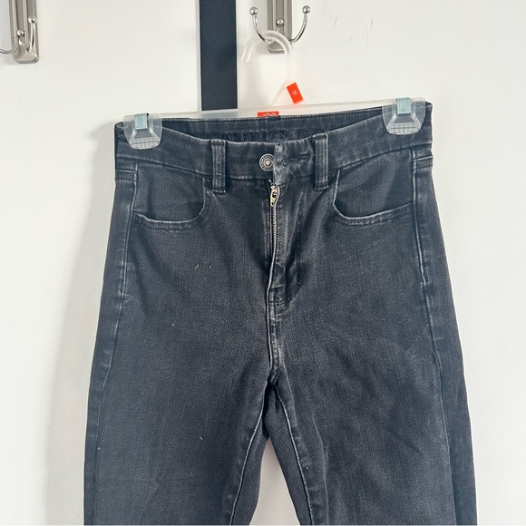 American Eagle Curvy Super High Rise Black Jeans - Picture 4 of 8